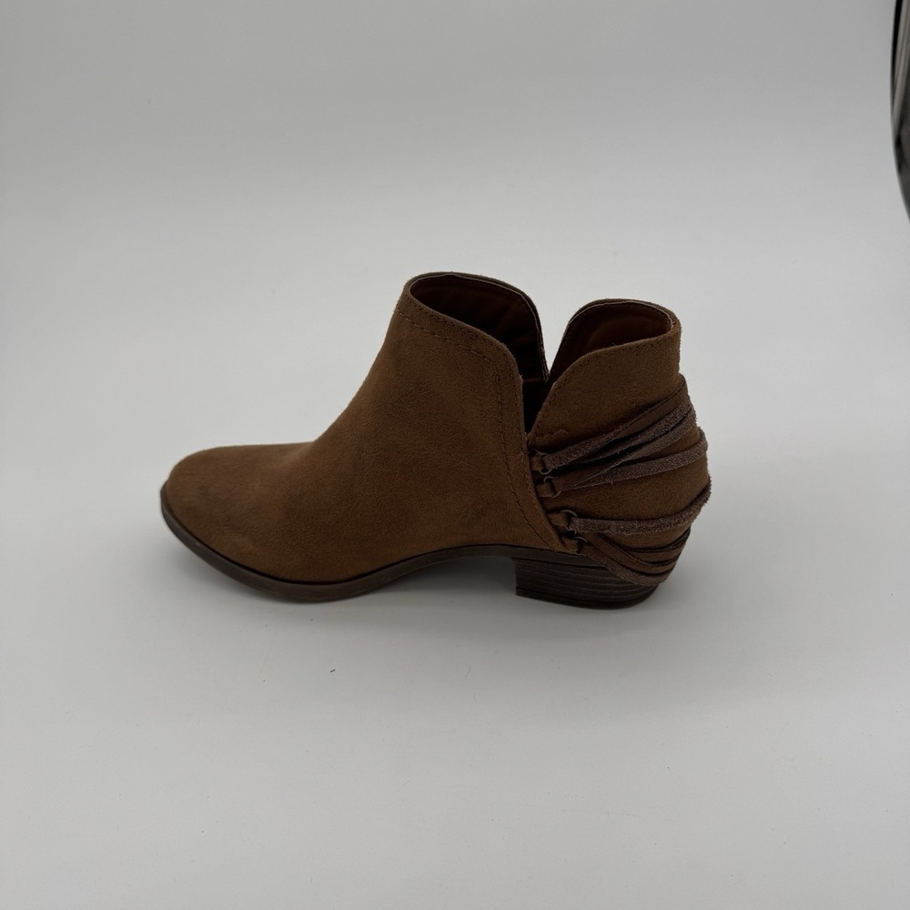 Sugar Brown Suede Ankle Boots Fringe Tassel Western Boho Womens Size 7 - Picture 6 of 13